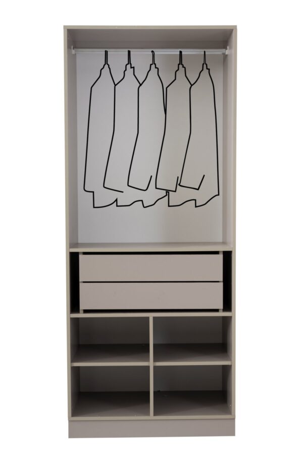 İmparator 2 Kapılı Çekmeceli Dolap