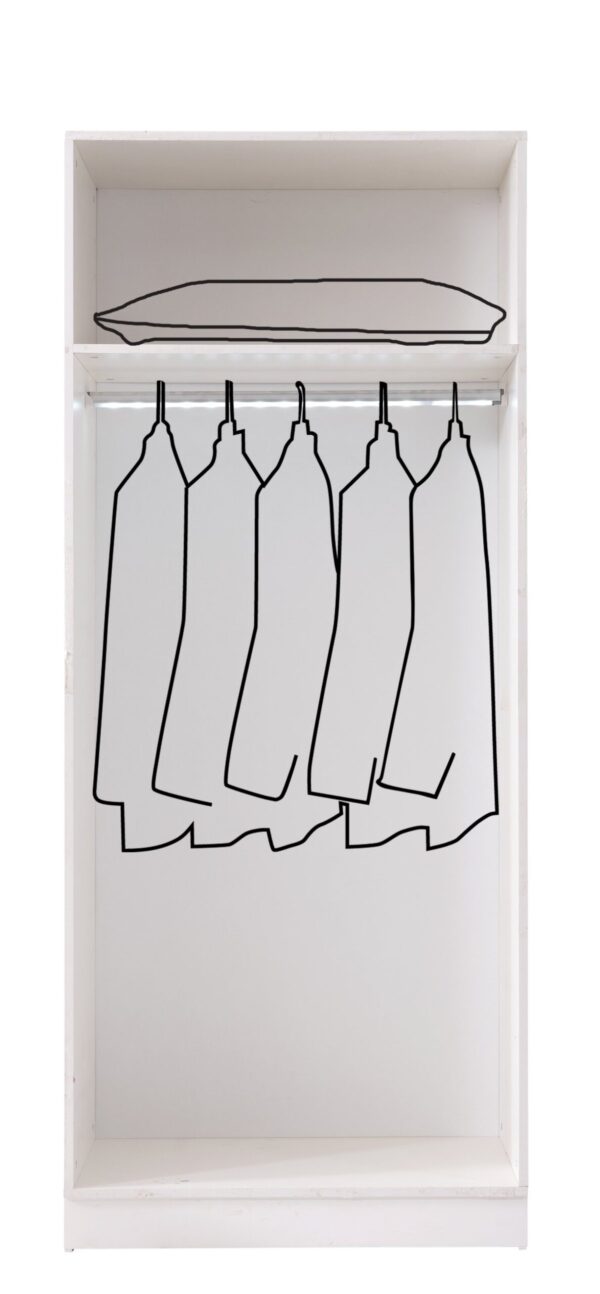 Cosmos 2 Kapılı Askılıklı Dolap