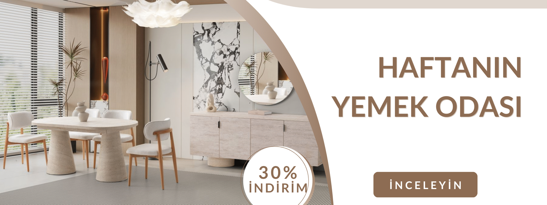 White Brown Furniture Collection Banner Free (1920 x 760 piksel)