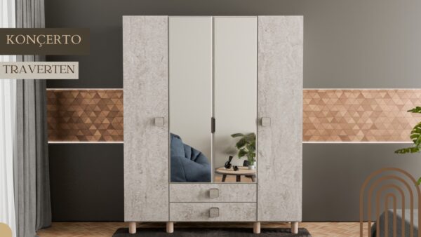 4 Kapılı Konçerto Dolap