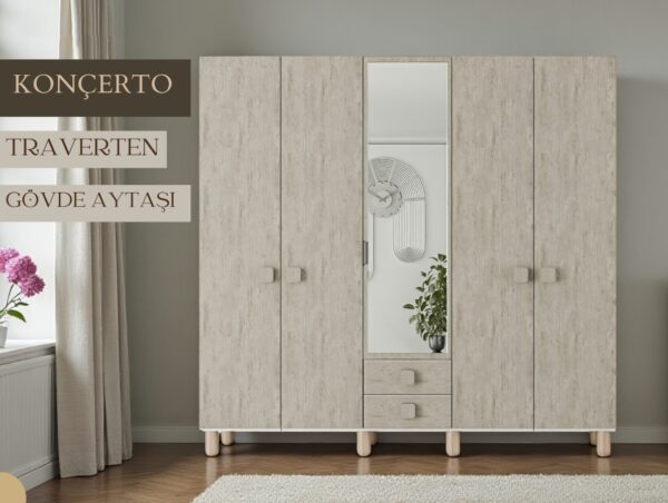 5 Kapılı Konçerto Dolap