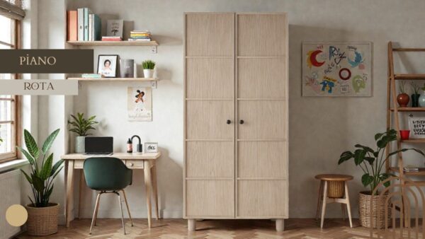 2 Kapılı Piano(Ceviz) Dolap